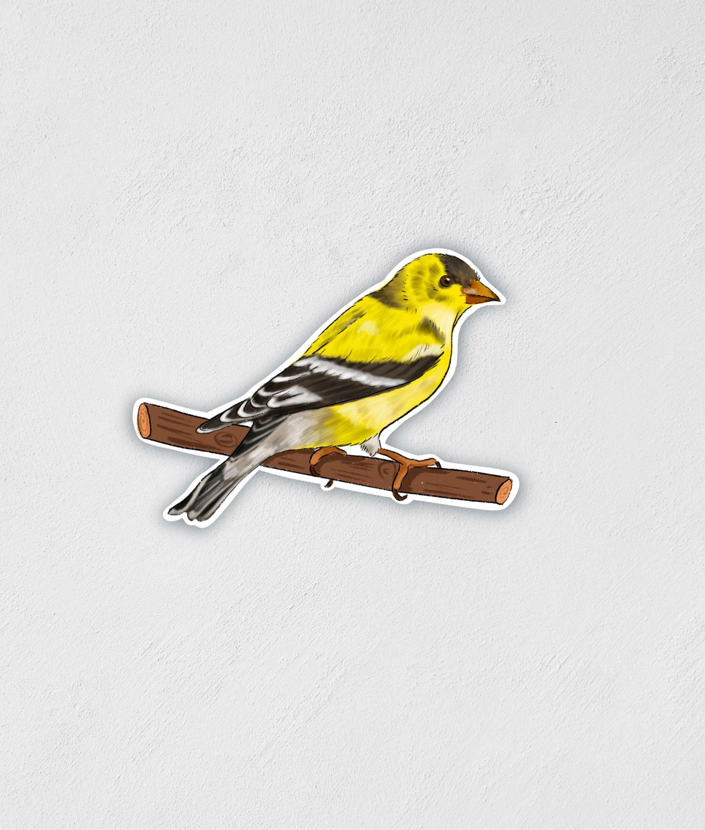 Finch Sticker: Waterproof Bird Laptop Decal