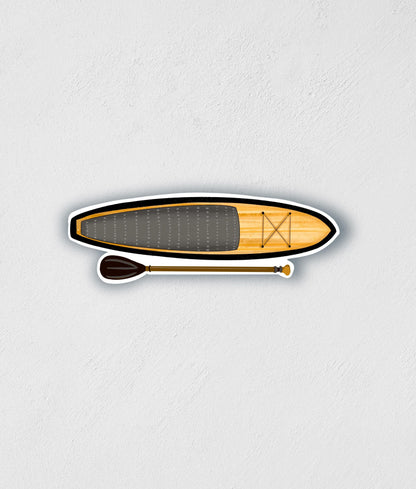 Paddle Board Sticker: Waterproof Lake Life Decal