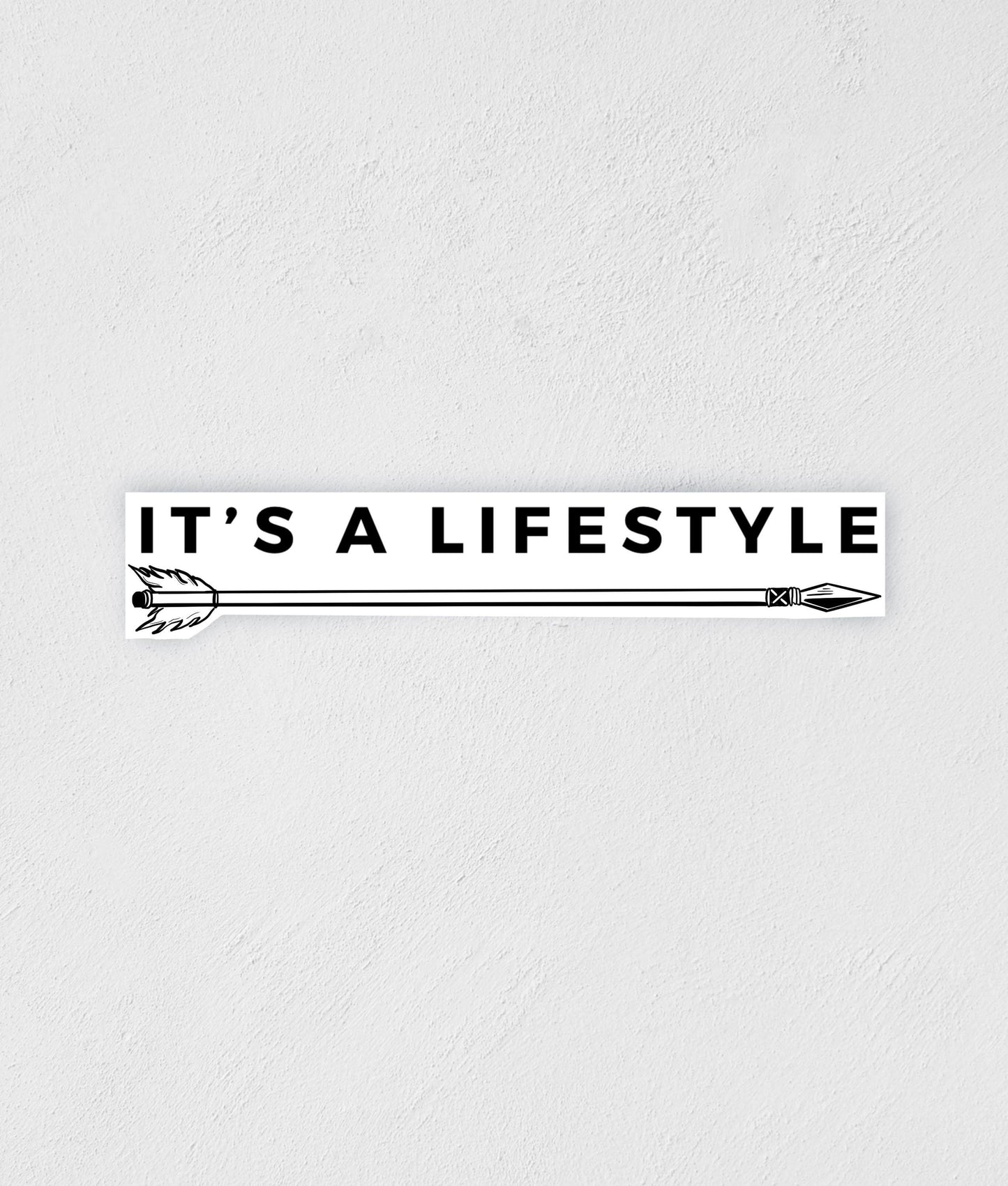 It's A Lifestyle Sticker: Bow and Arrow Waterproof Decal