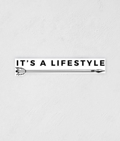It's A Lifestyle Sticker: Bow and Arrow Waterproof Decal