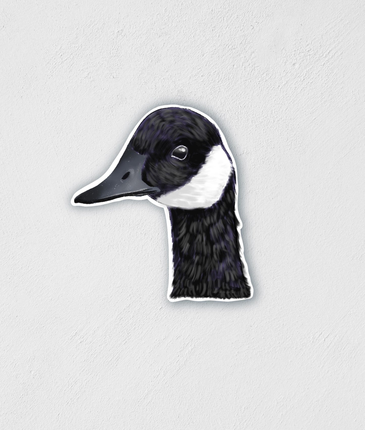 Canadian Goose Head Sticker: Waterproof Laptop Decal