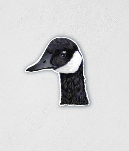 Canadian Goose Head Sticker: Waterproof Laptop Decal