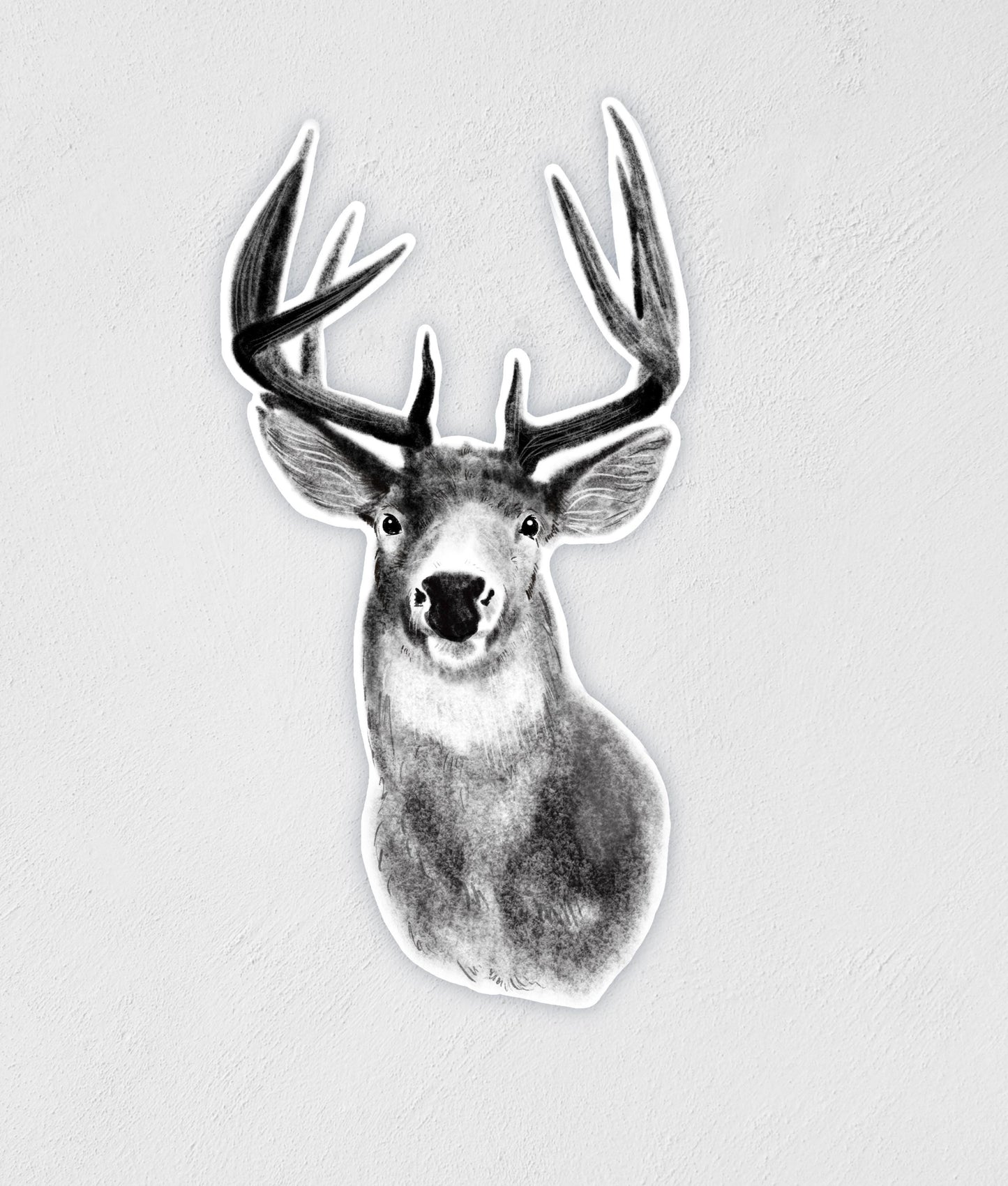 Deer Sticker: Hand-Drawn Waterproof Vinyl Decal