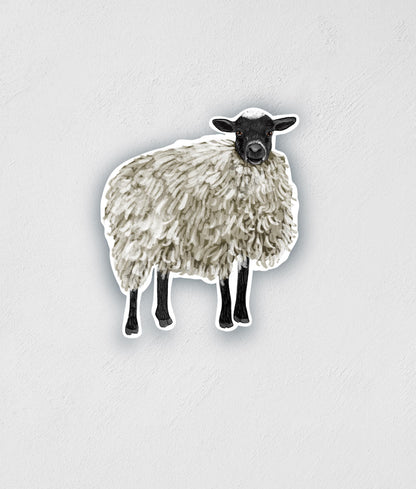 Sheep Sticker: Waterproof Farm Animal Decal