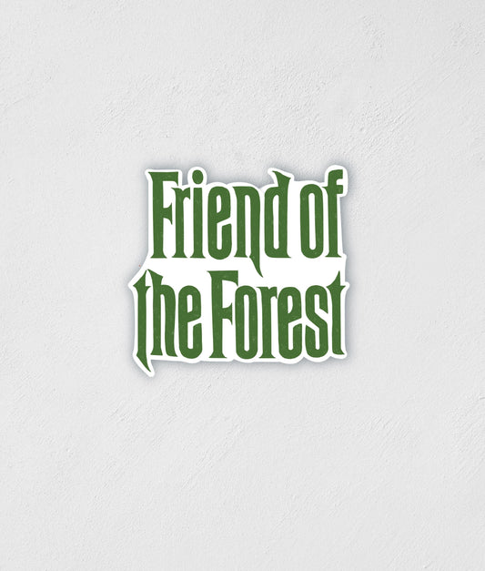 Friend Of The Forest Sticker: Waterproof Outdoorsy Decal