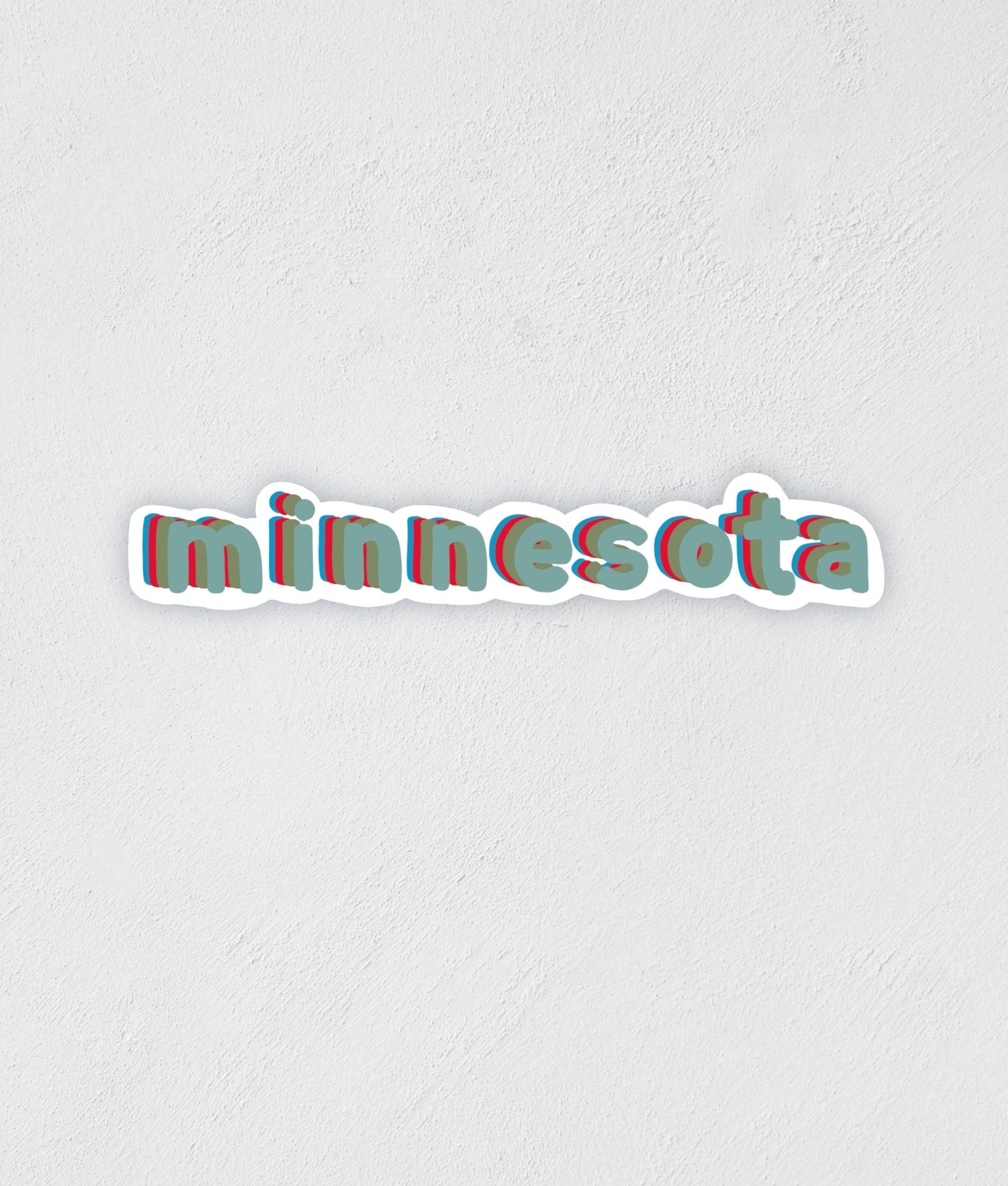 Retro Minnesota Sticker: Waterproof Laptop Decal