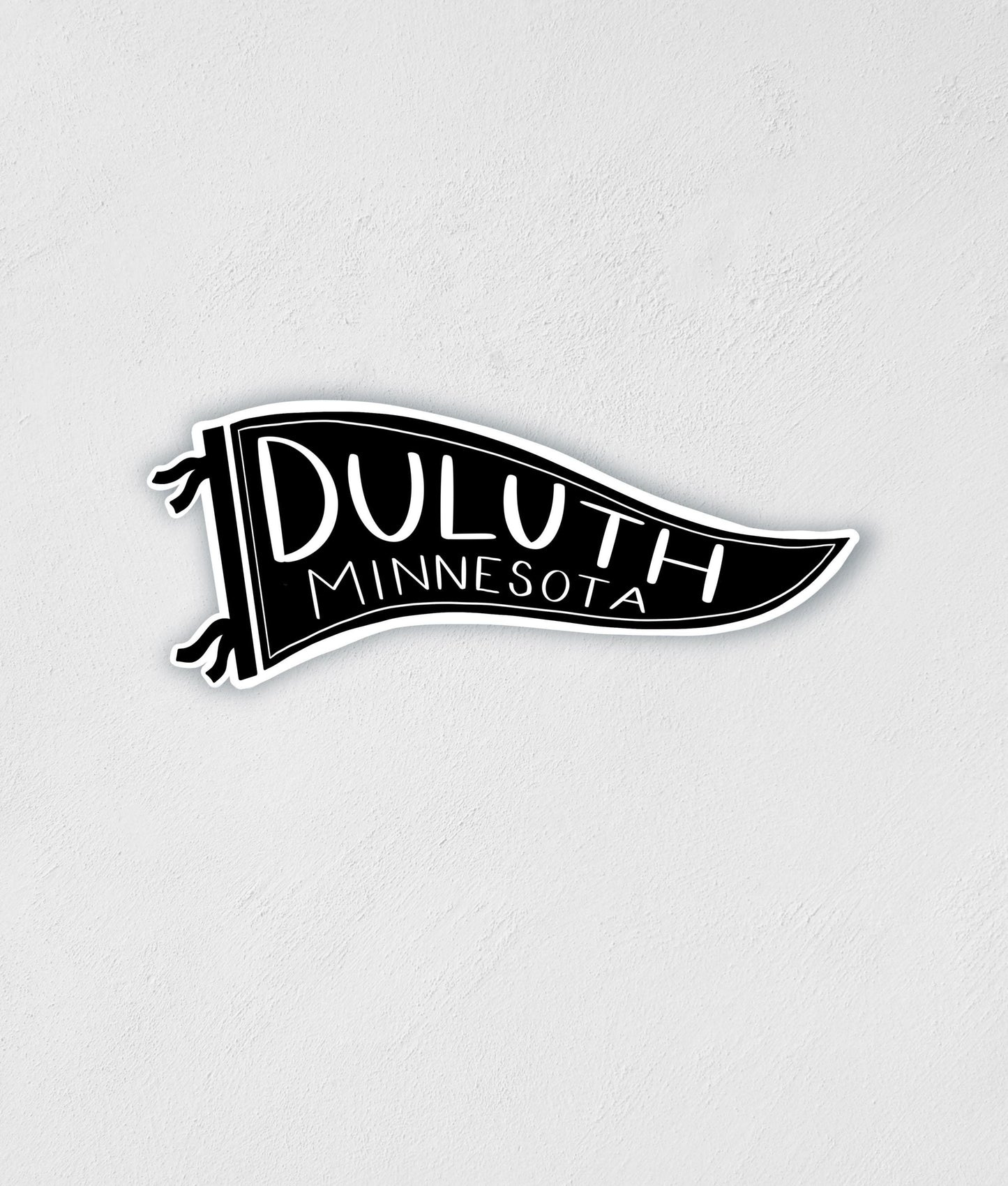 Duluth Minnesota Flag Sticker: Waterproof Decal, Travel Souvenir