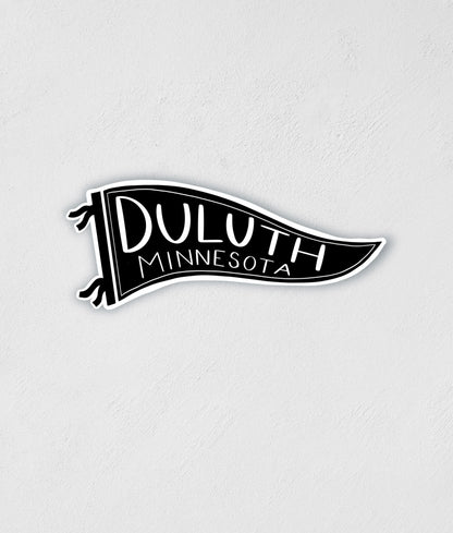 Duluth Minnesota Flag Sticker: Waterproof Decal, Travel Souvenir