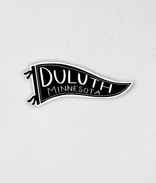 Duluth Minnesota Flag Sticker: Waterproof Decal, Travel Souvenir