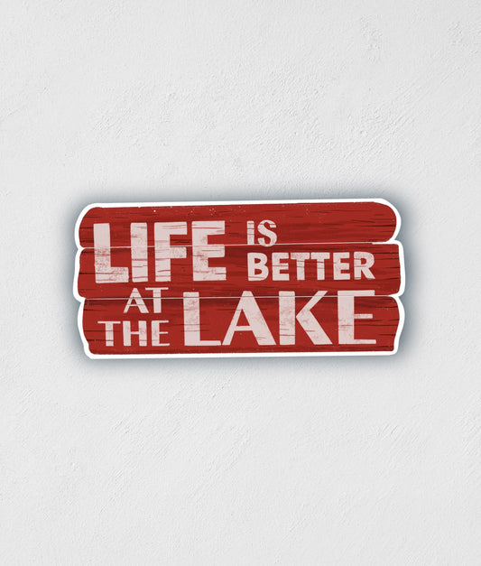 Lake Life Sticker: Waterproof Decal for Laptop, Car, Boat