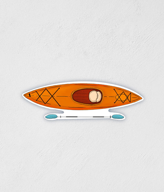 Kayak Sticker: Waterproof Outdoorsy Decal