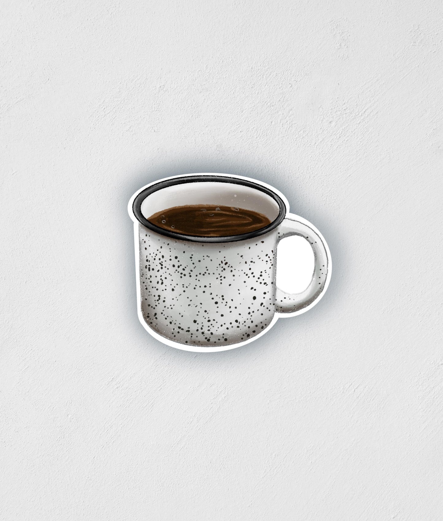 Coffee Mug Sticker: Waterproof Camping Decal