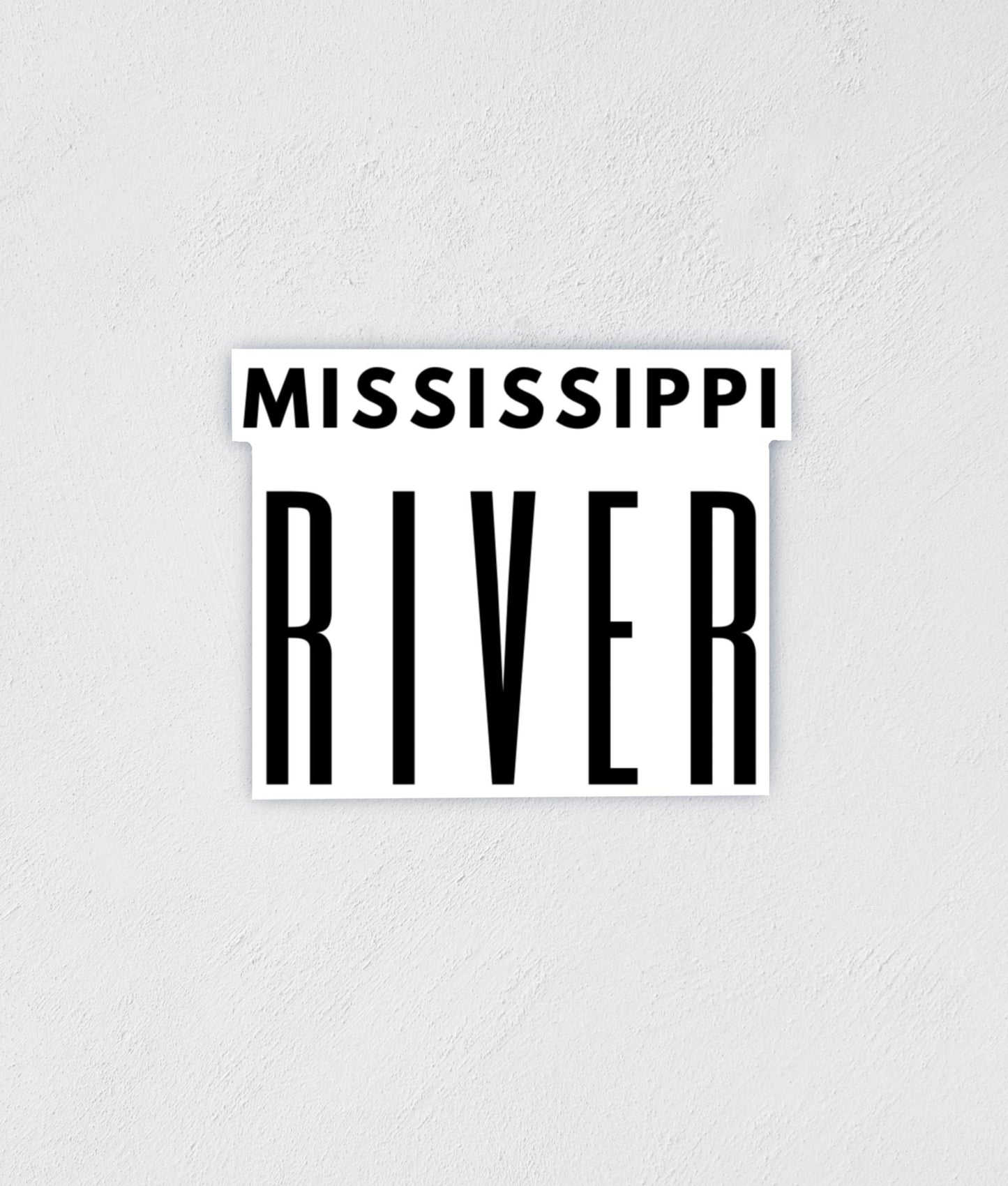Mississippi River Sticker: Waterproof Vinyl Decal