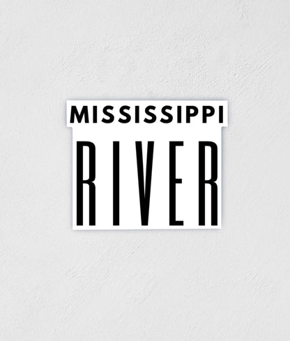 Mississippi River Sticker: Waterproof Vinyl Decal