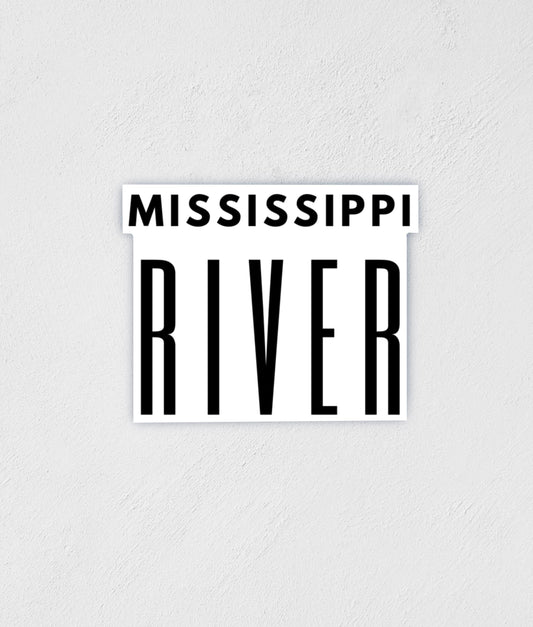 Mississippi River Sticker: Waterproof Vinyl Decal