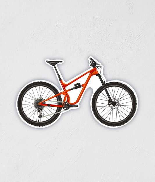 Mountain Bike Sticker: Waterproof Sports Decal for Laptop, Water Bottle
