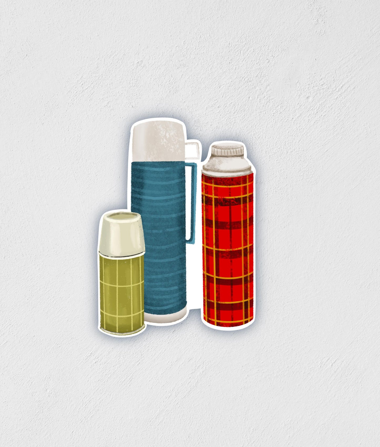 Vintage Canteen Sticker | Waterproof | Laptop Decal | Thermos Sticker | Water Bottle | Little Rocks Stickers