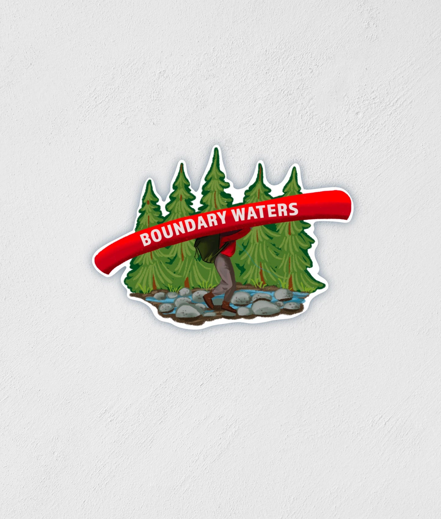 Boundary Waters Portager Sticker: Waterproof Outdoor Decal