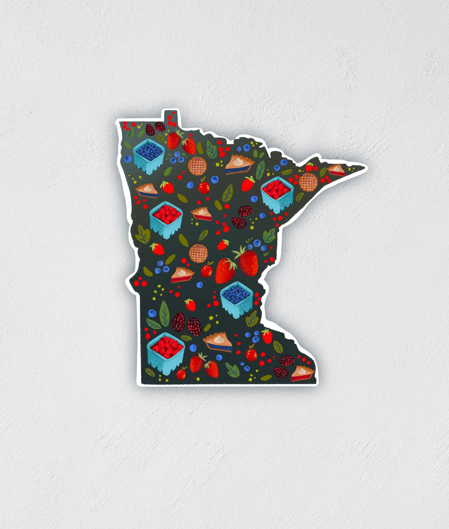 Berries MN State Sticker: Waterproof Laptop Decal