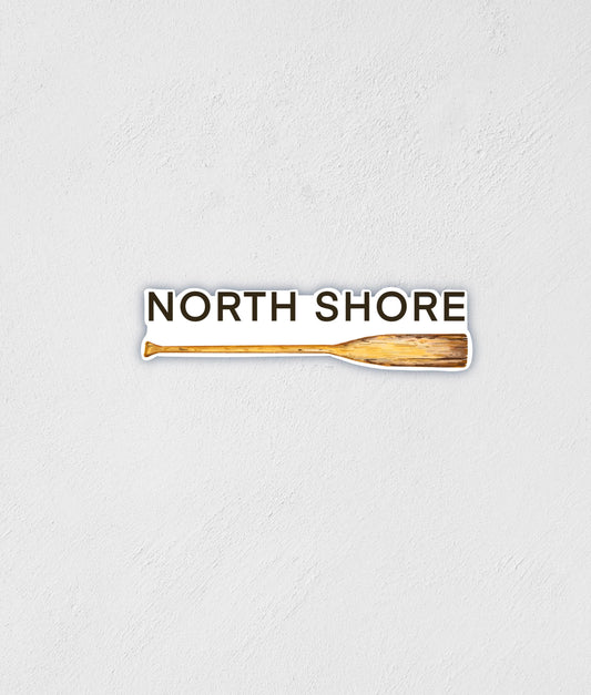North Shore Paddle Sticker: Waterproof Hand-Drawn Minnesota Decal