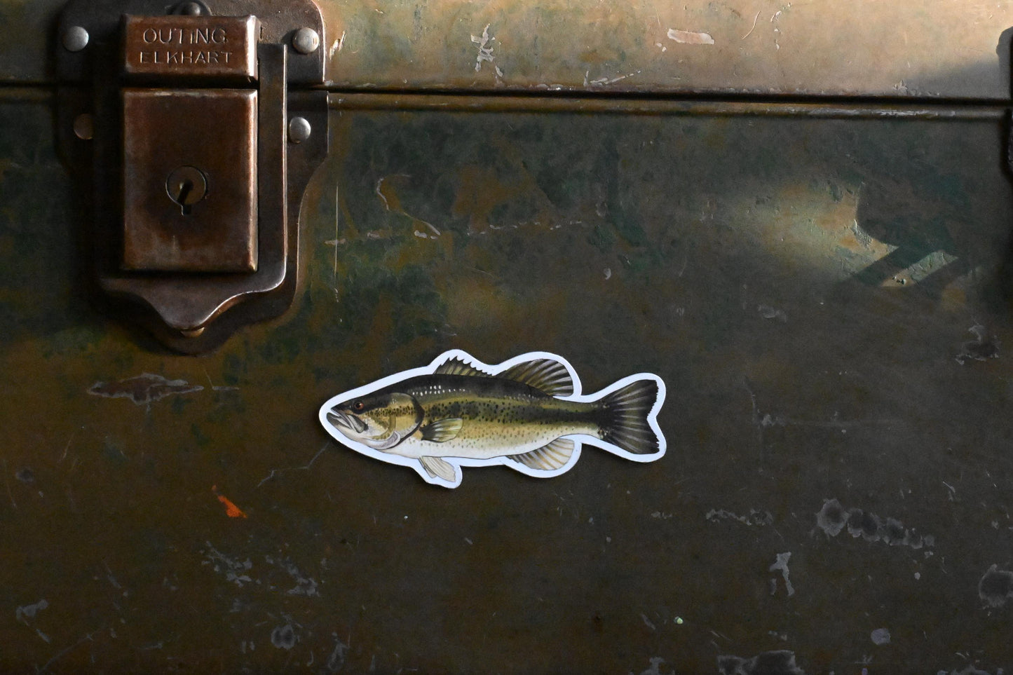 Largemouth Bass Magnet: Hand-Drawn Fisherman Gift