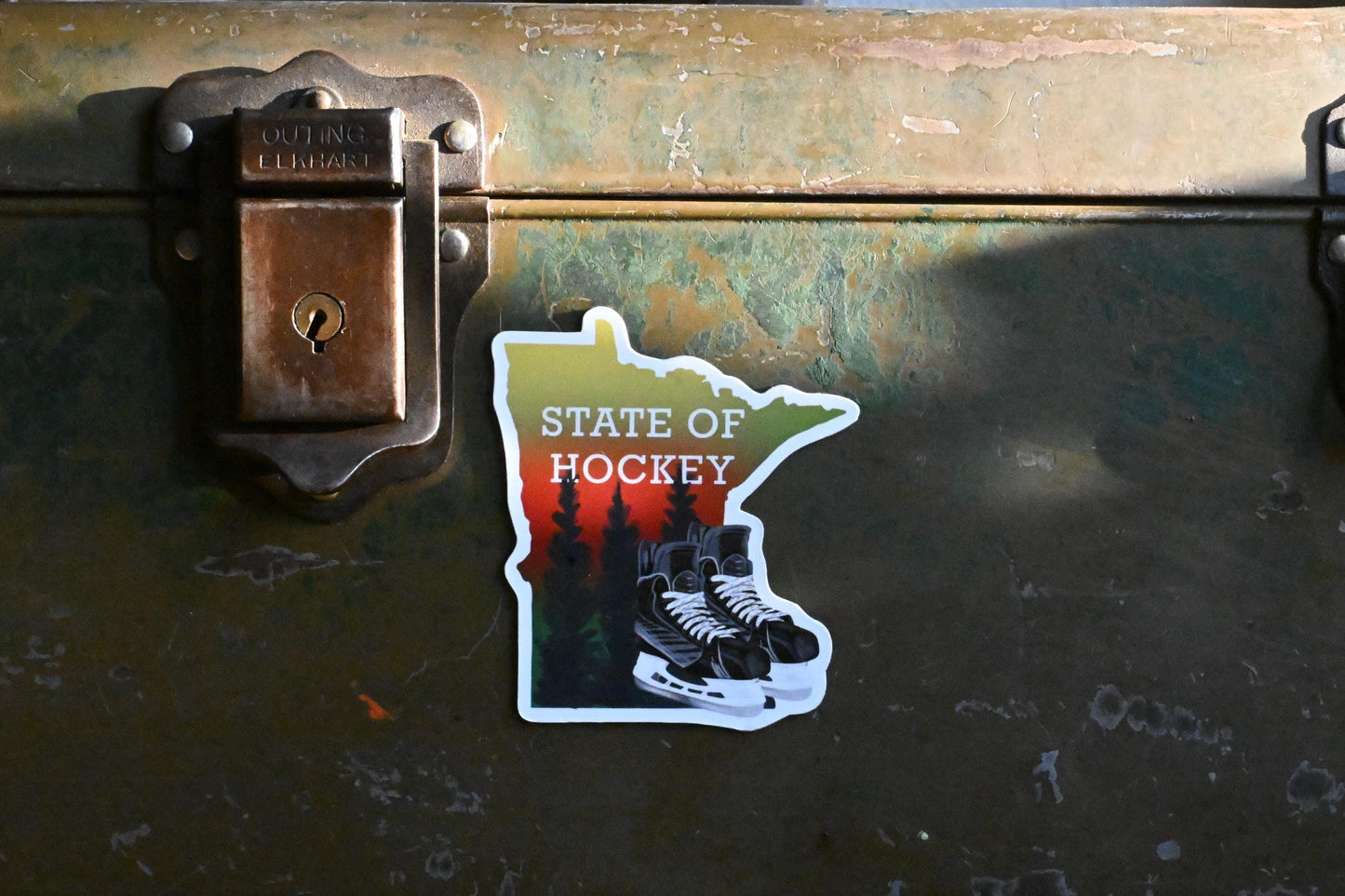 Magnet | MN State of Hockey | Hand-Drawn (3.0" x 2.58")