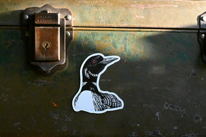 Loon Magnet | Hand-Drawn | Midwest Inspired Magnet | Little Rocks Design | (2.8" x 2.38")