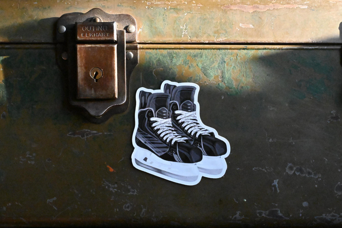 Hockey Skates Magnet | Hand-Drawn Sports Magnet | Little Rocks Design