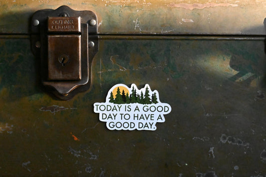 Inspirational Message Magnet: Hand-Drawn Good Day Design