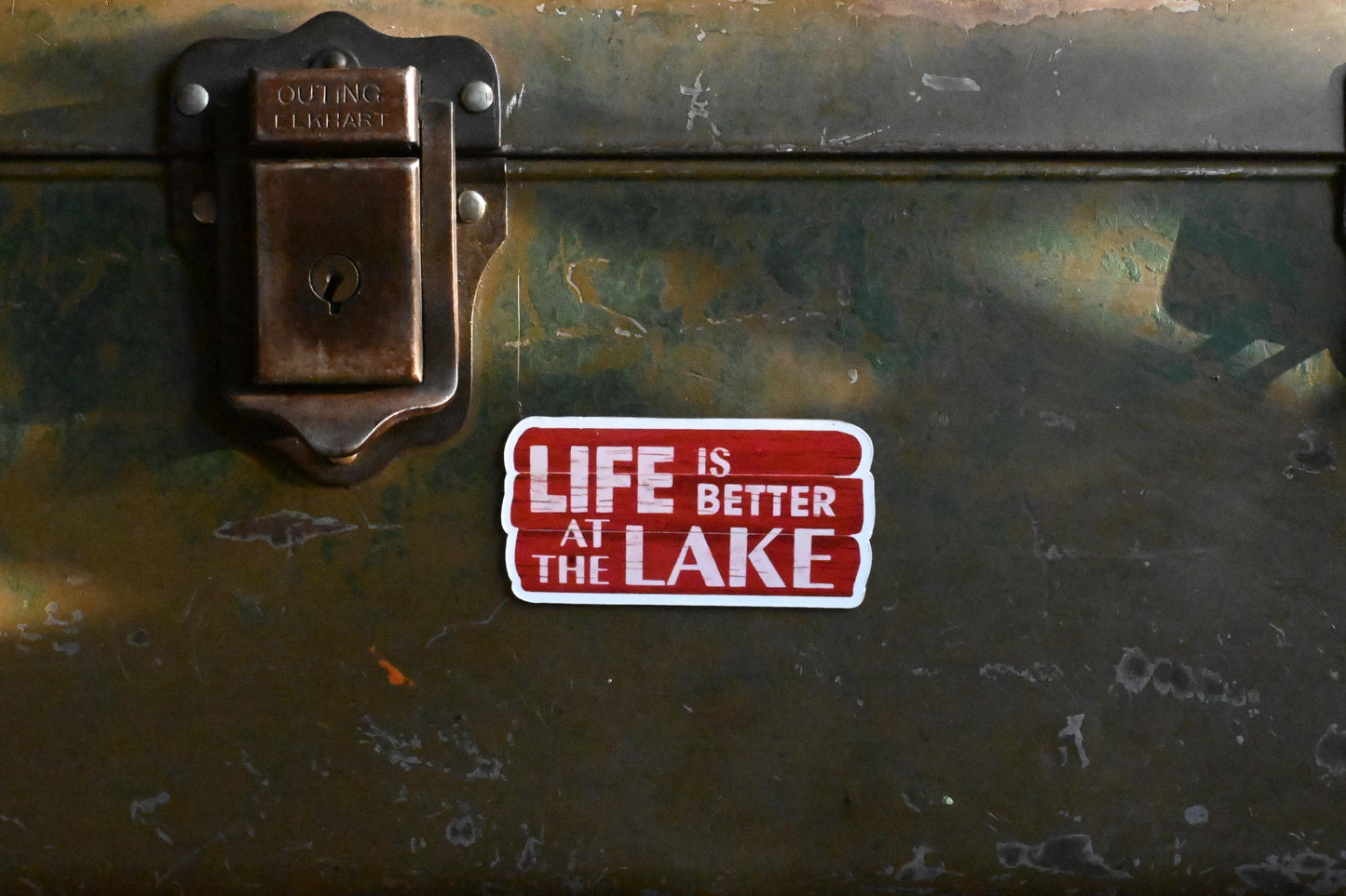 Lake Life Magnet: Hand-Drawn Refrigerator Decor, Little Rocks Design