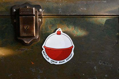 Bobber Fishing Magnet: Fisherman Gift | Hand-Drawn