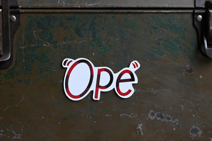 Ope Magnet: Hand-Drawn MN Slang, Midwest Phrases